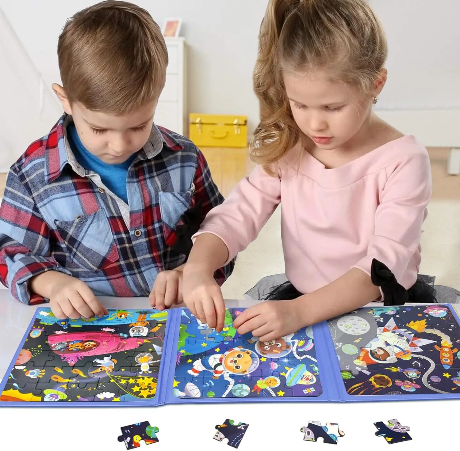 3in1 Magnetic Space Jigsaw Puzzle - Step 4
