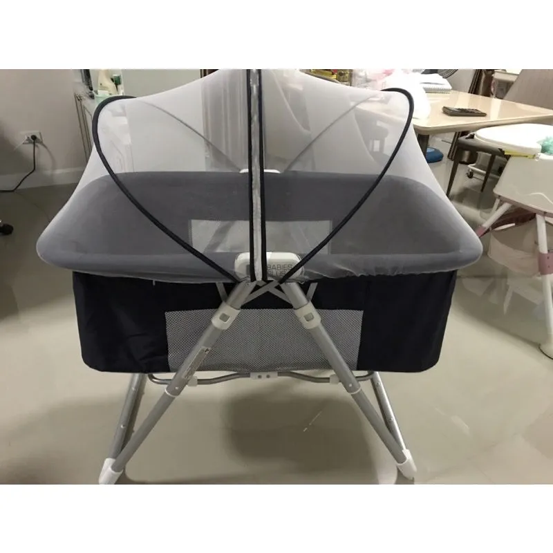 98 x 74 x 57cm Foldable Portable Bedside Sleeper Baby Travel Cot BB-2