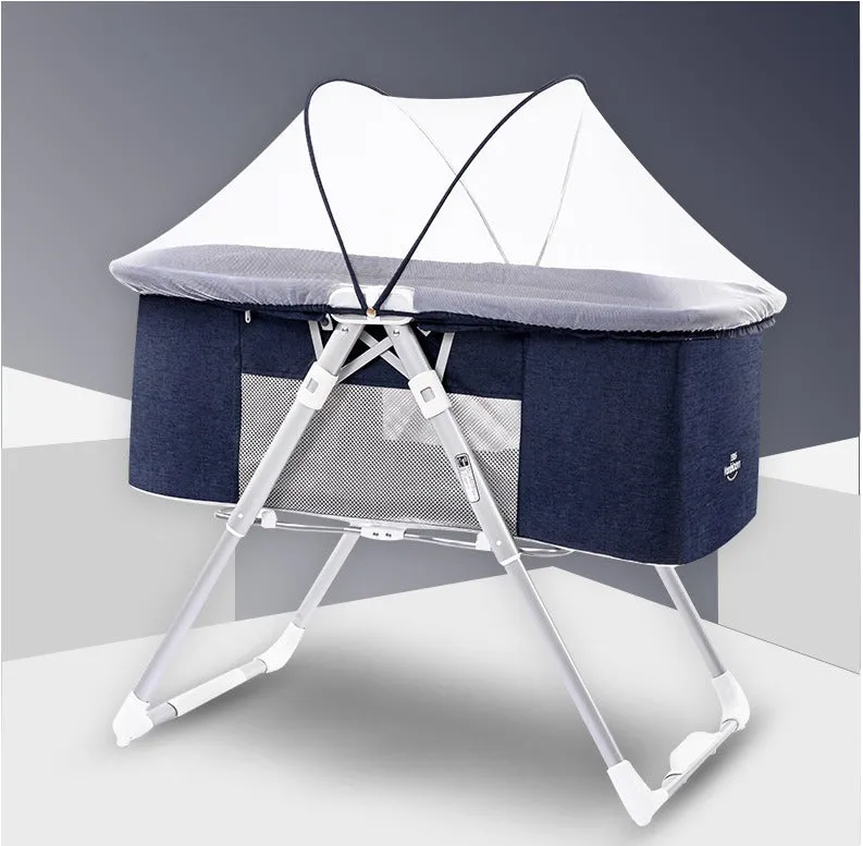 98 x 74 x 57cm Foldable Portable Bedside Sleeper Baby Travel Cot BB-2