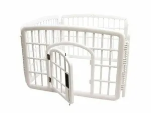 ALASKA FOLDABLE PUPPY PEN WITH DOOR WHITE