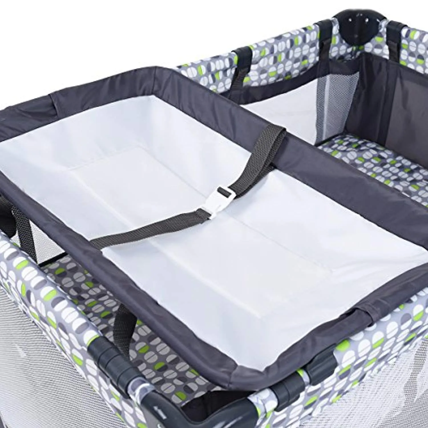 Baby Playard, Convertible Playpen with Bassinet, Changing Table, Foldable Travel Bassinet Bed with Music Box