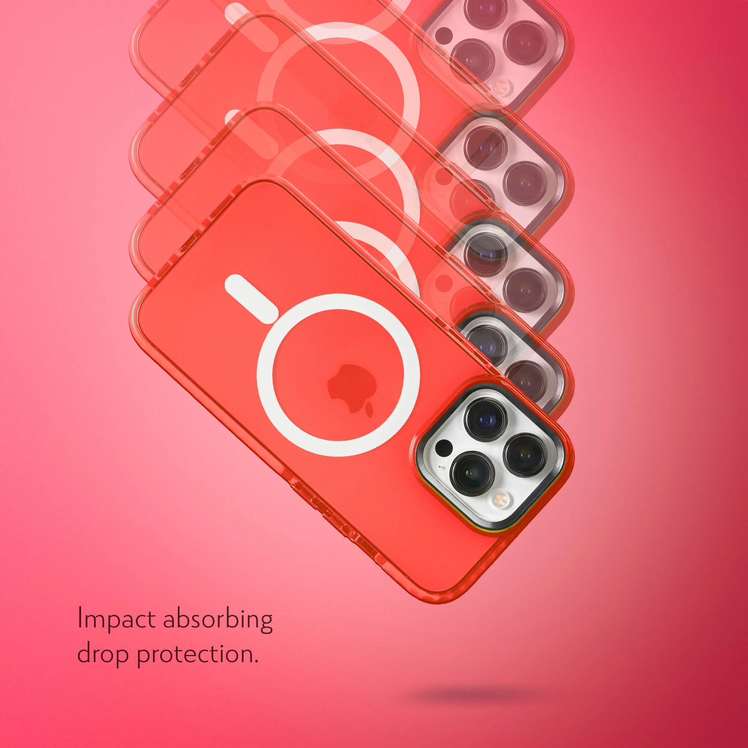 Barrier Case w/ MagSafe for iPhone 13 Pro - Electric Red Strawberry