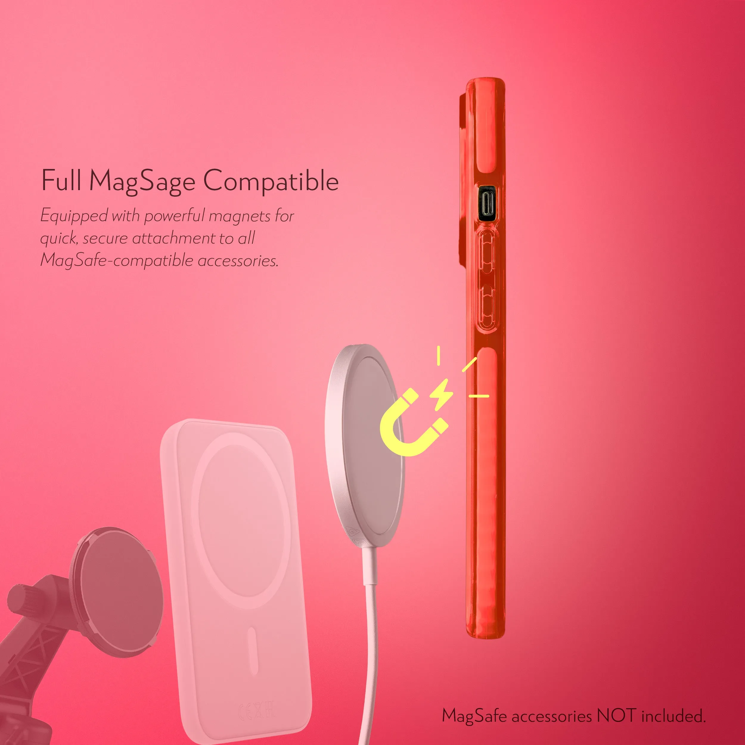 Barrier Case w/ MagSafe for iPhone 13 Pro - Electric Red Strawberry