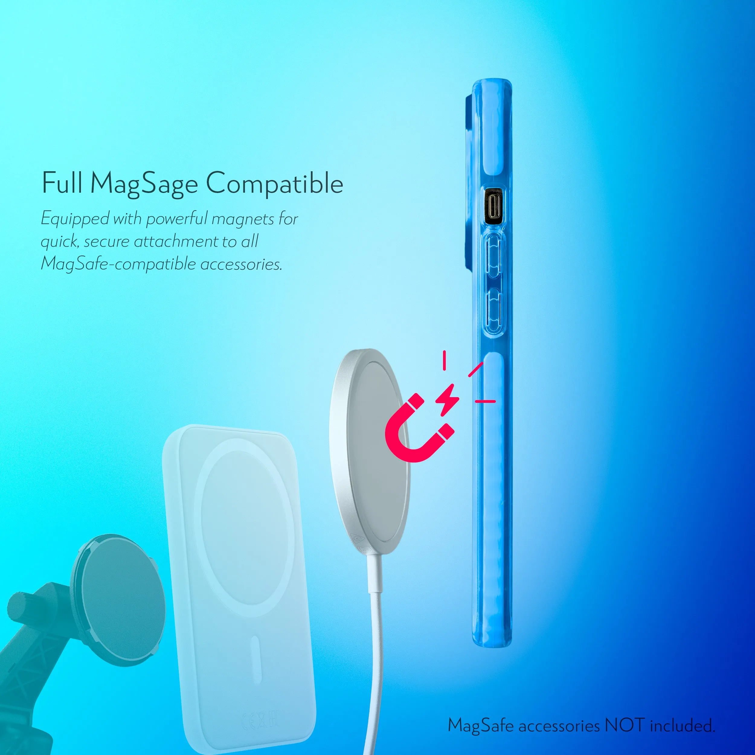 Barrier Case w/ MagSafe for iPhone 14 Pro - Elevated Azure Blue