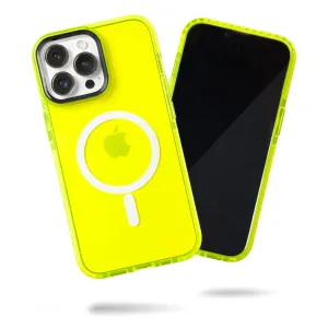 Barrier Case w/ MagSafe for iPhone 14 Pro Max - Hi-Energy Neon Yellow