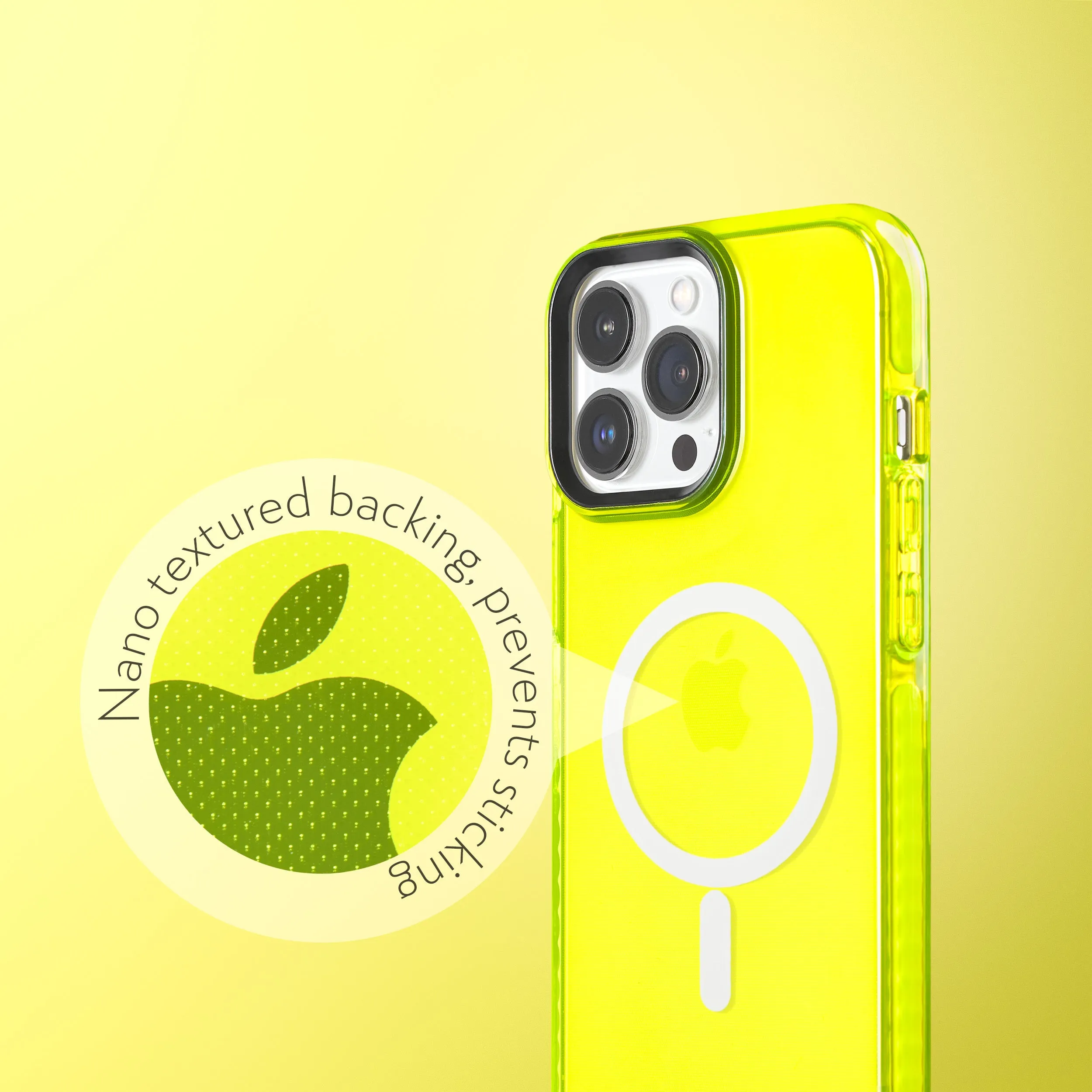 Barrier Case w/ MagSafe for iPhone 14 Pro Max - Hi-Energy Neon Yellow