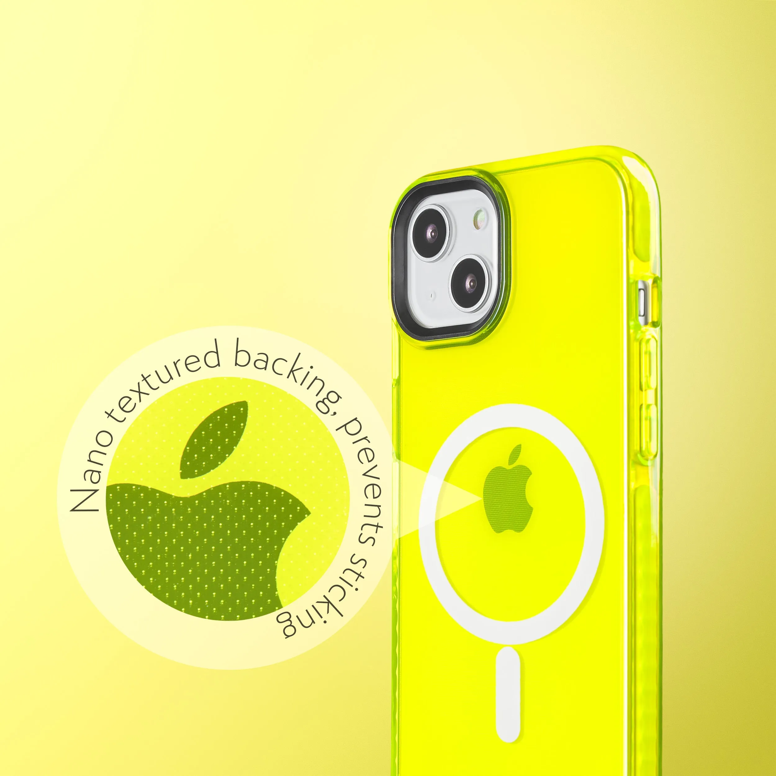 Barrier Case w/ MagSafe for iPhone 15 - Hi-Energy Neon Yellow