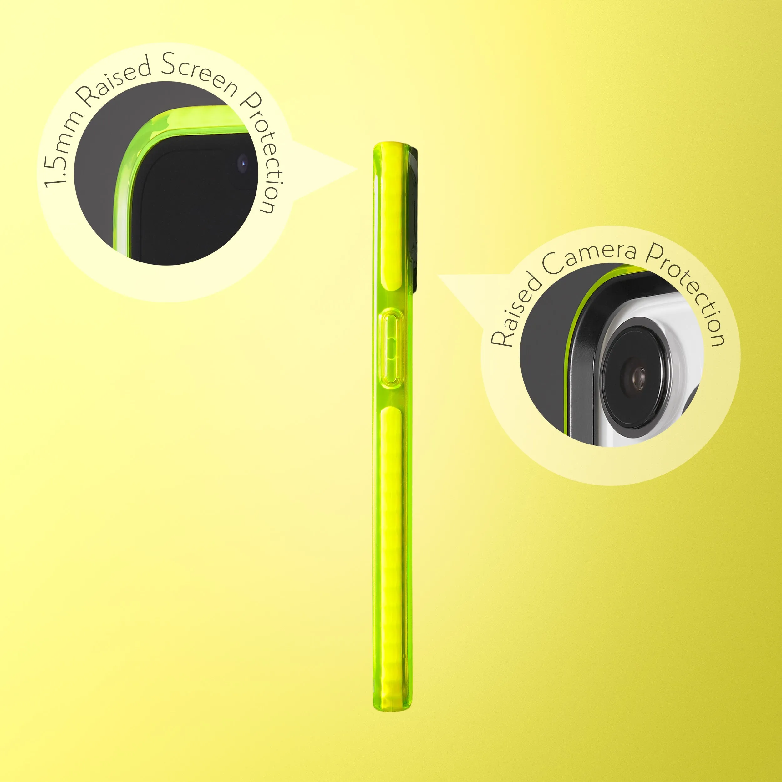Barrier Case w/ MagSafe for iPhone 15 - Hi-Energy Neon Yellow