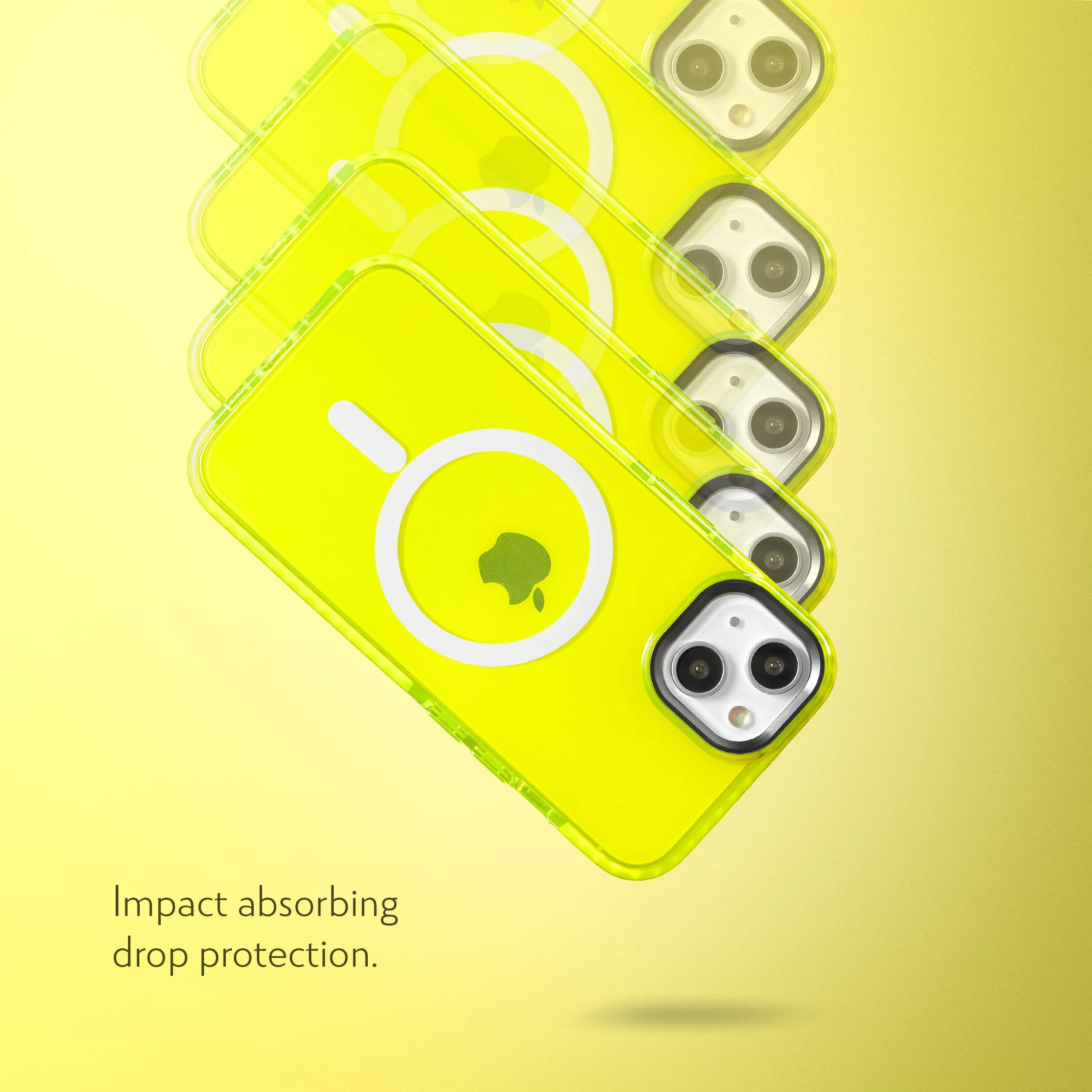 Barrier Case w/ MagSafe for iPhone 15 - Hi-Energy Neon Yellow