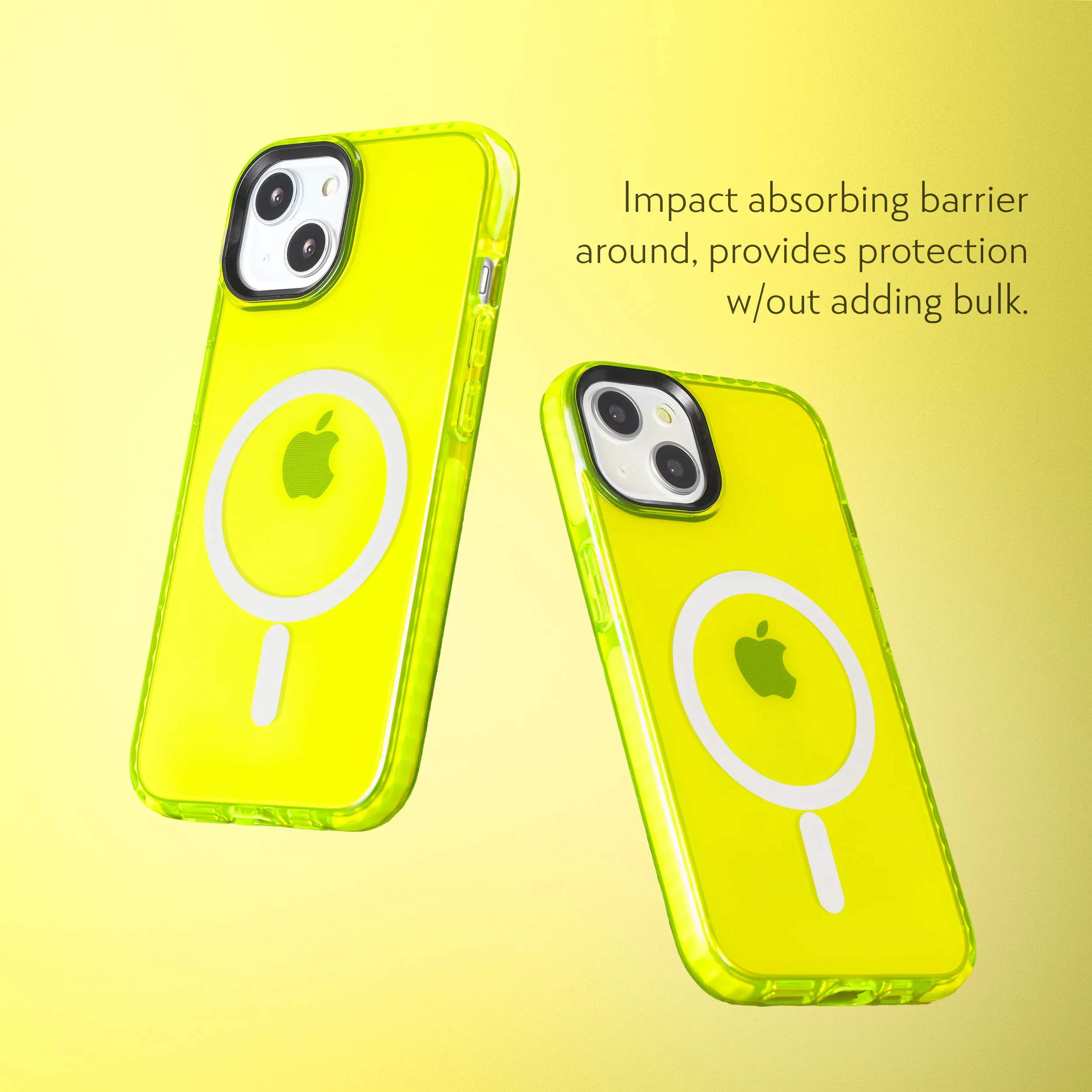 Barrier Case w/ MagSafe for iPhone 15 - Hi-Energy Neon Yellow