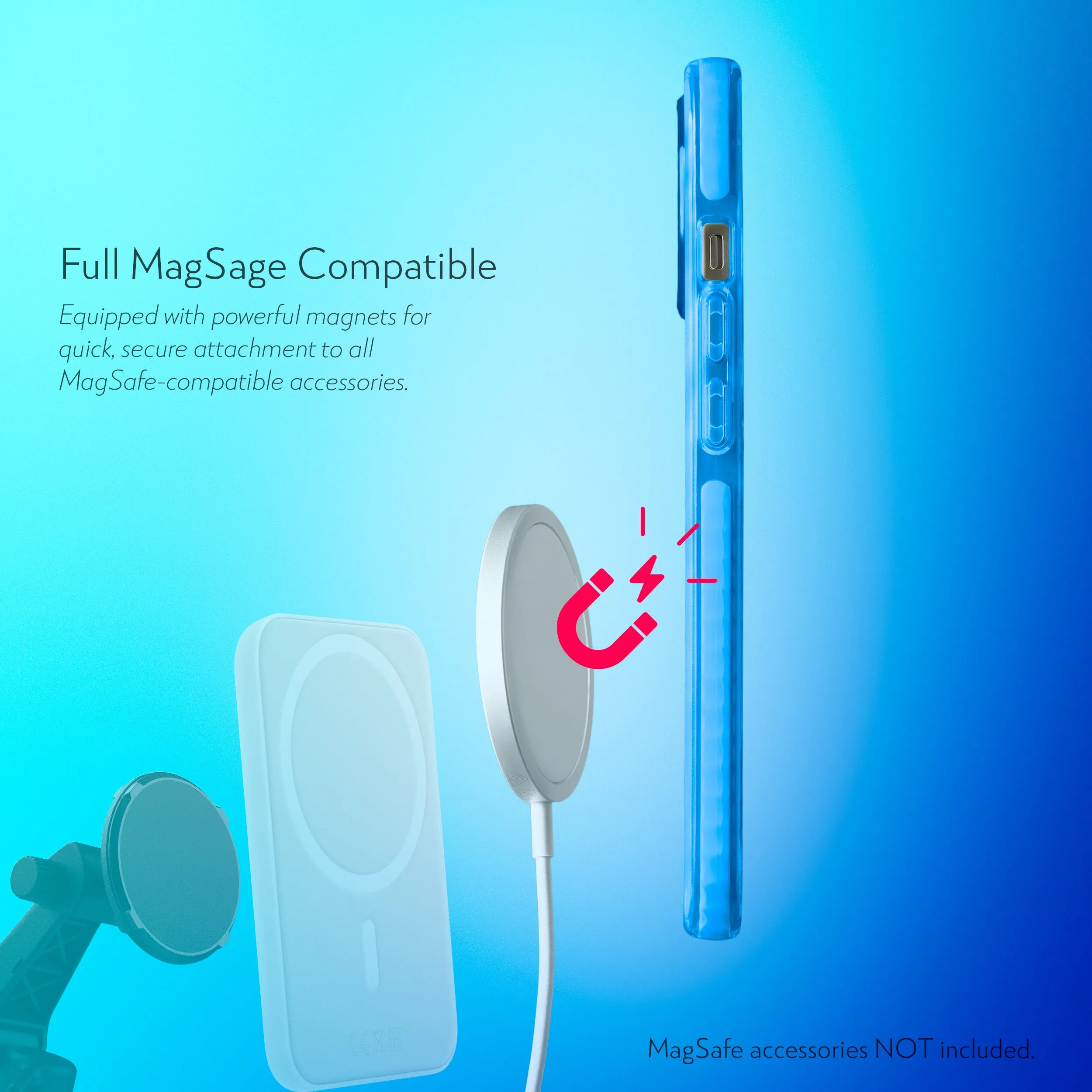 Barrier Case w/ MagSafe for iPhone 15 Plus - Elevated Azure Blue