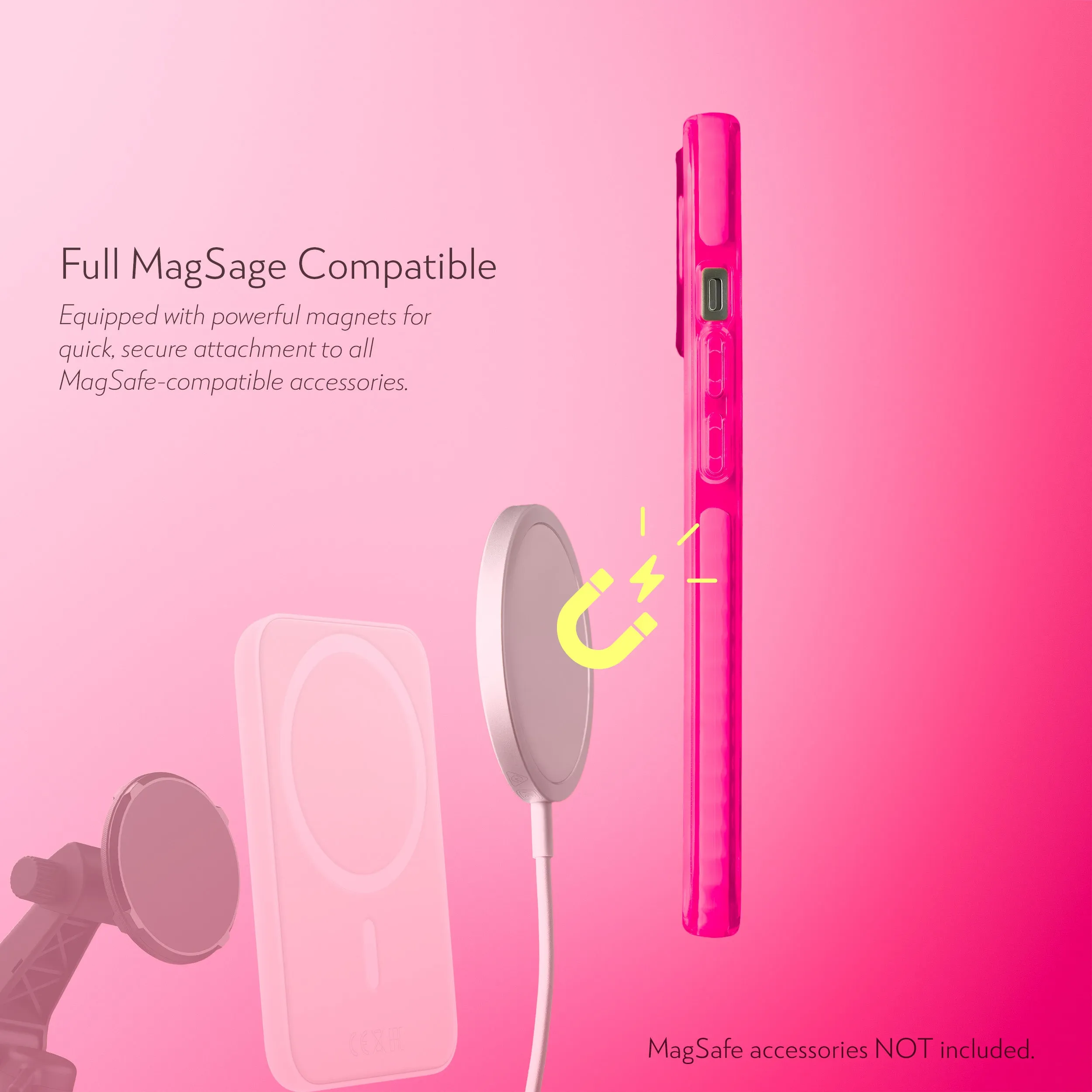 Barrier Case w/ MagSafe for iPhone 15 - Radiant Hot Pink