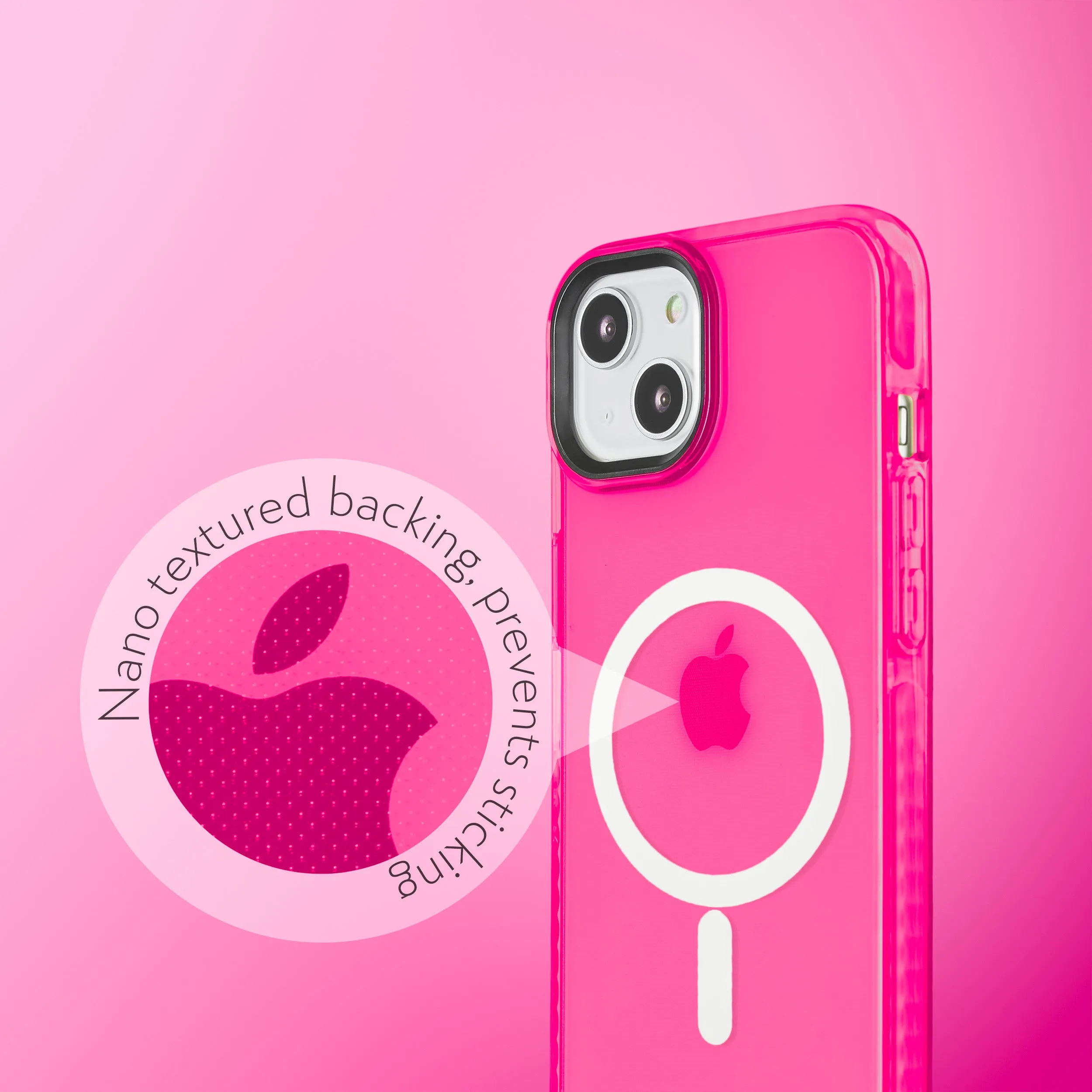 Barrier Case w/ MagSafe for iPhone 15 - Radiant Hot Pink