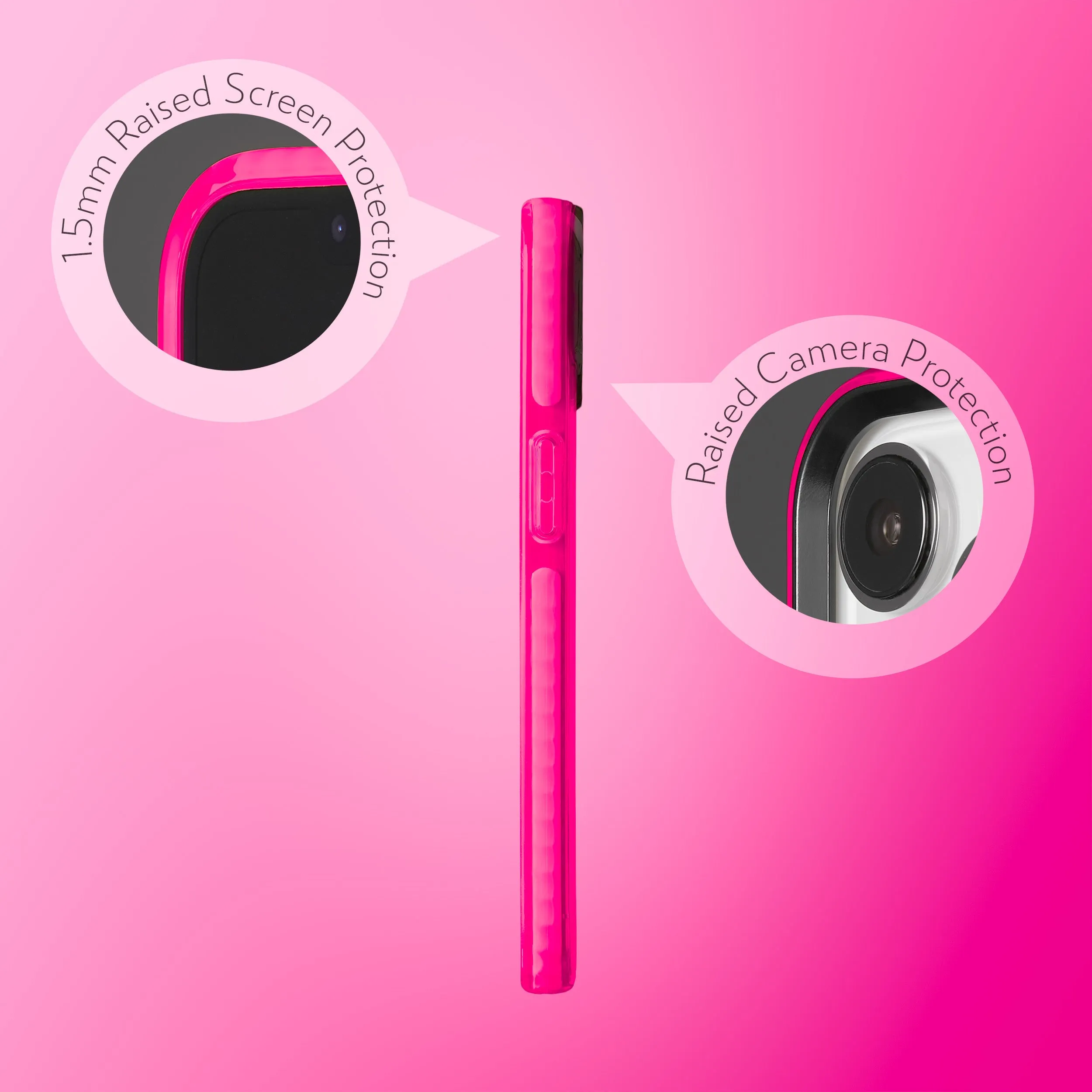 Barrier Case w/ MagSafe for iPhone 15 - Radiant Hot Pink