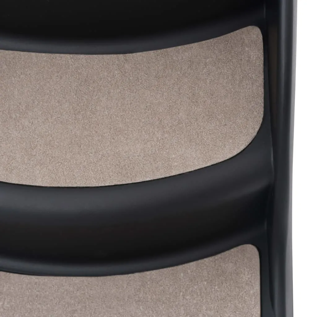 Black · Foldable 3-Step Stairs