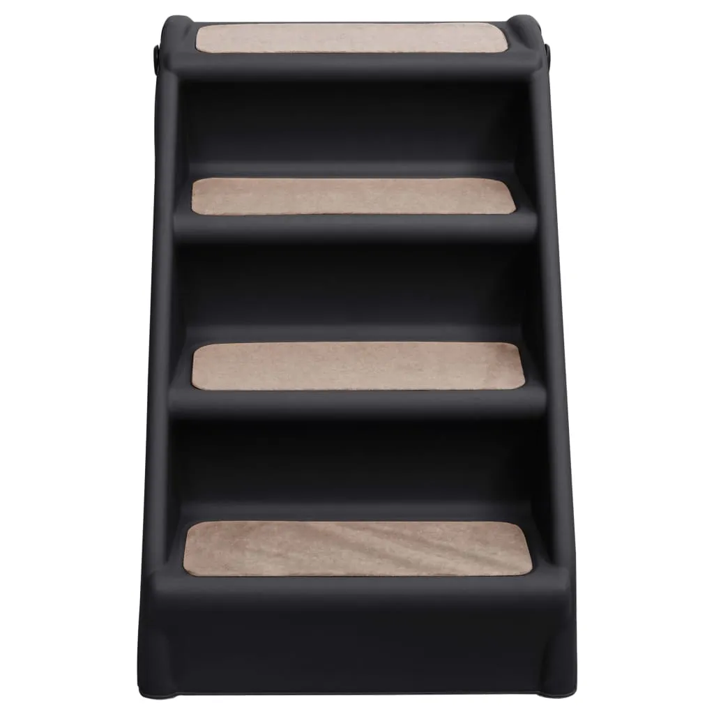 Black · Foldable Pet Stairs Black