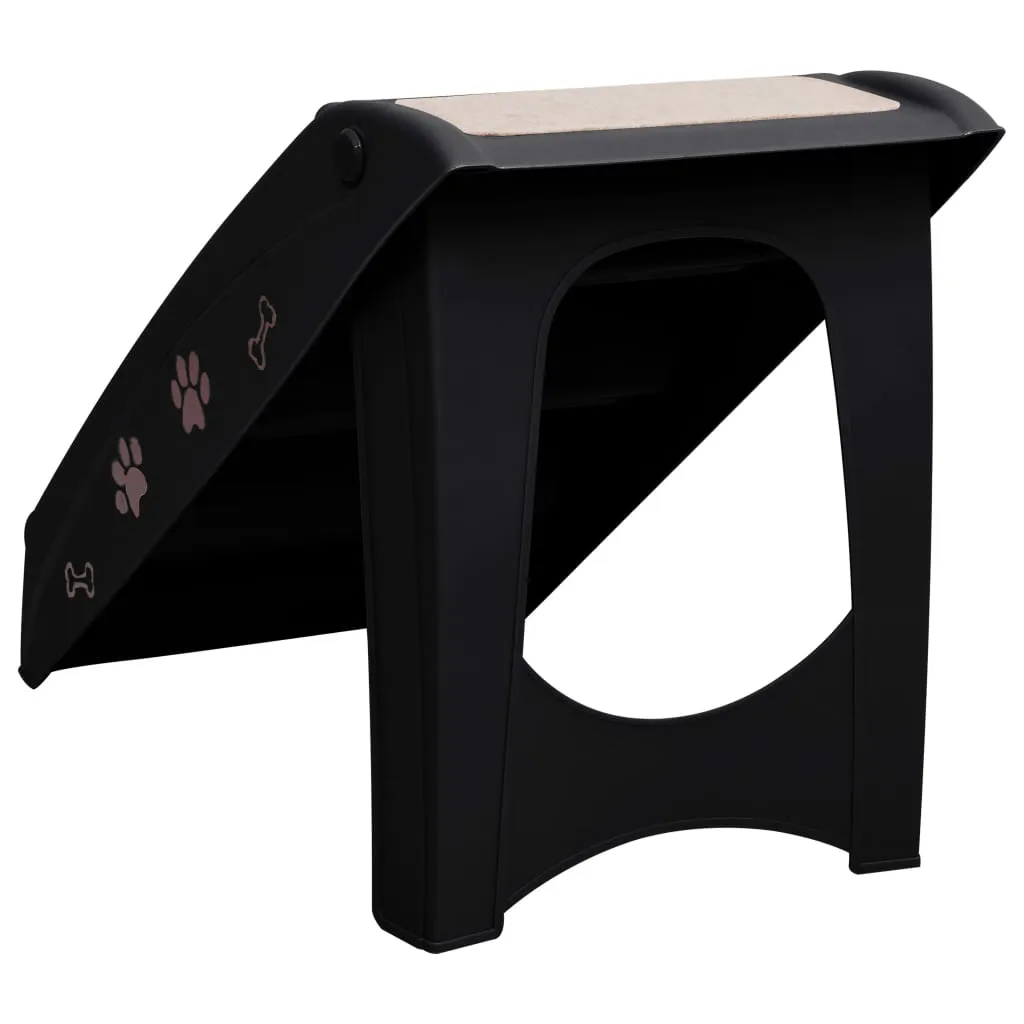 Black · Foldable Pet Stairs Black