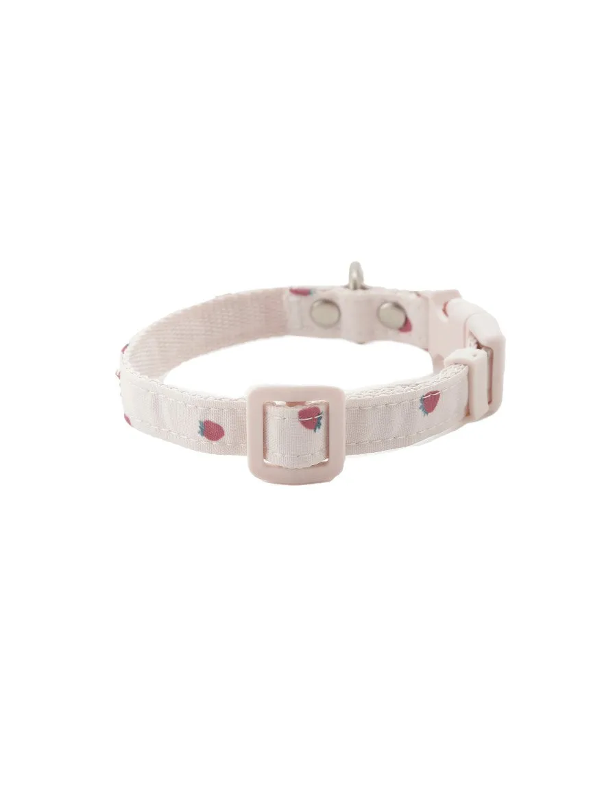 CAT&DOG Strawberry & Ice cream Motif Pet Safe Collar