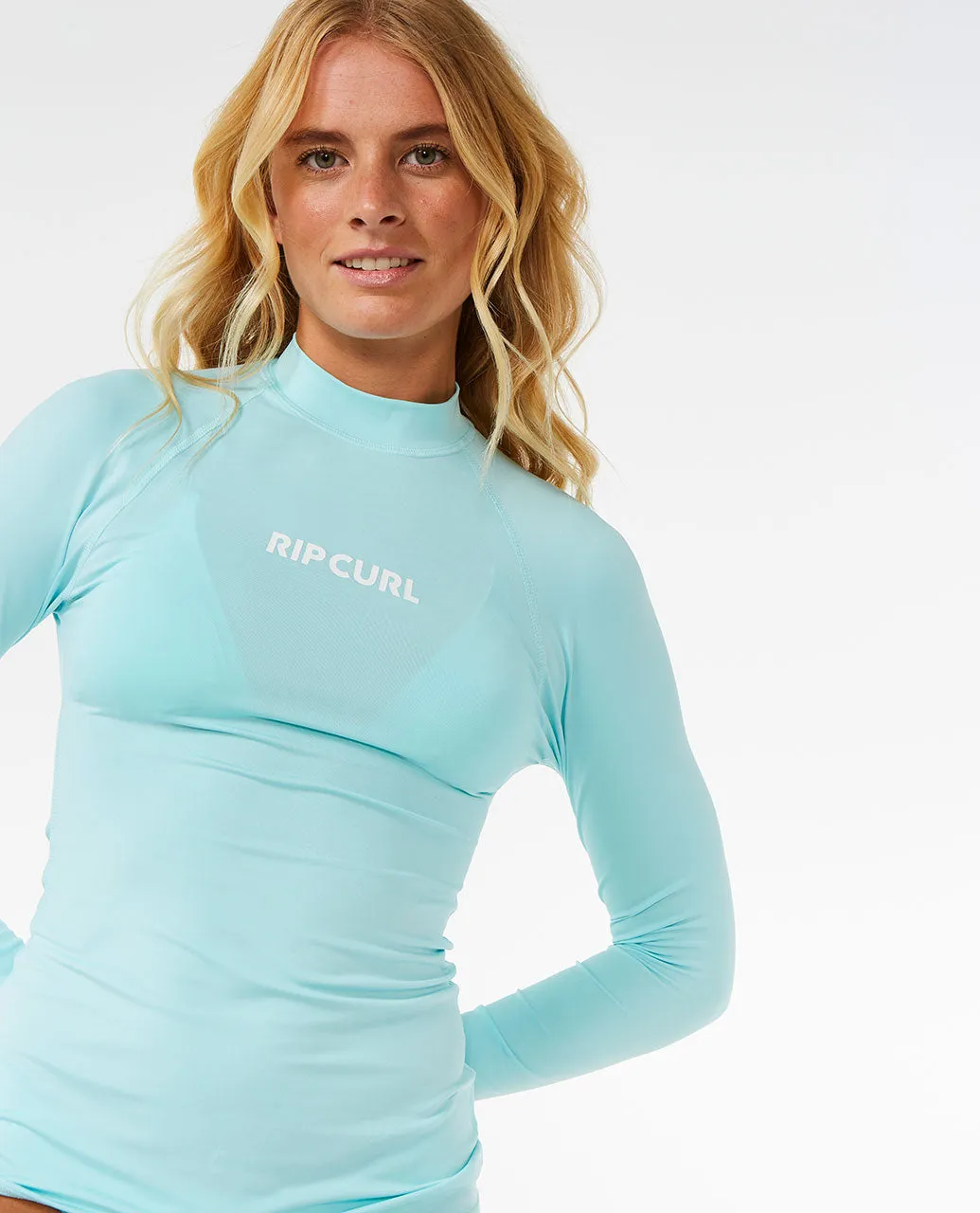 Classic Surf Long Sleeve UV Rash Vest - Sky Blue