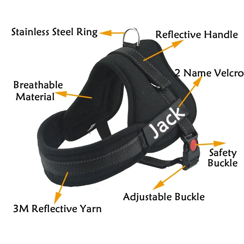 Custom Harness for Dogs with Name