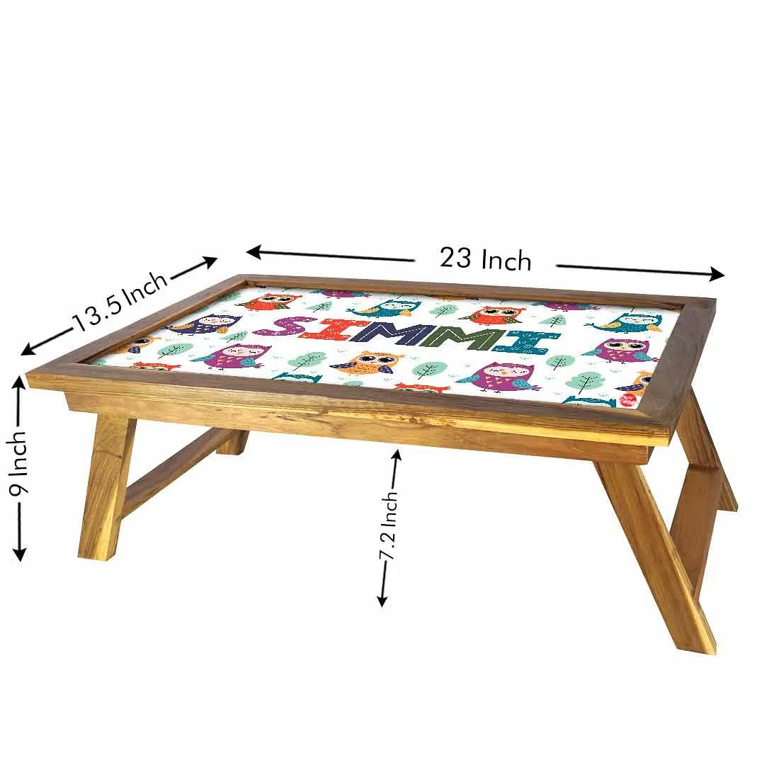 Custom-Made Foldable Bed Table - Cute Owl