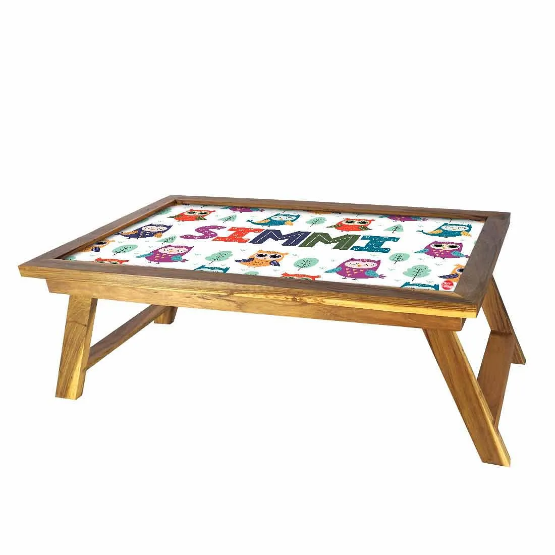 Custom-Made Foldable Bed Table - Cute Owl
