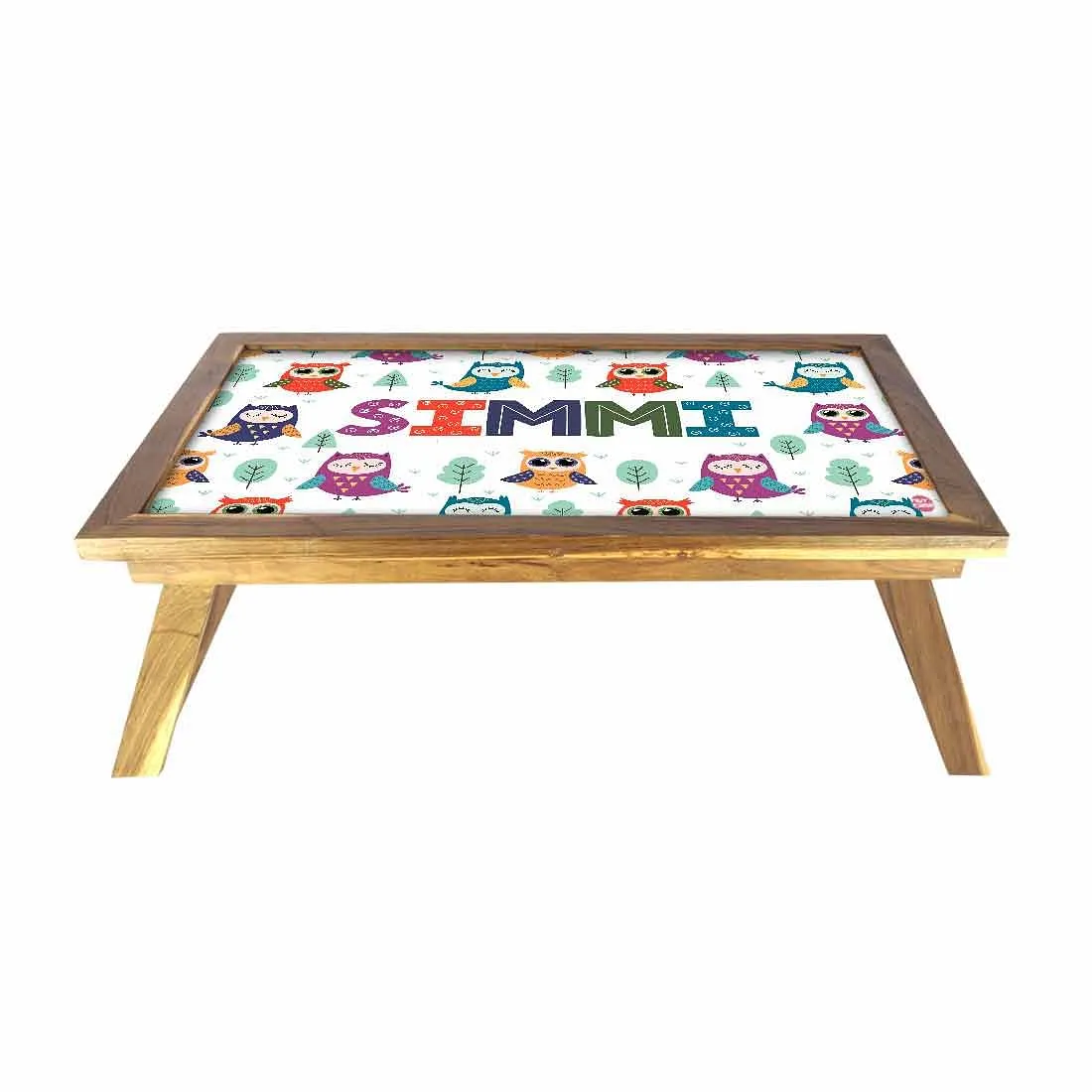 Custom-Made Foldable Bed Table - Cute Owl