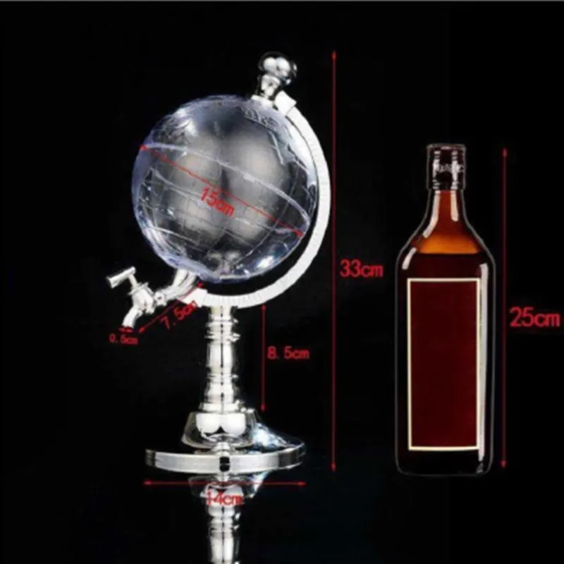 Earth Shaped Wine Cannon Dispenser Mini Beverage Machine