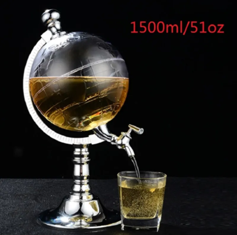 Earth Shaped Wine Cannon Dispenser Mini Beverage Machine