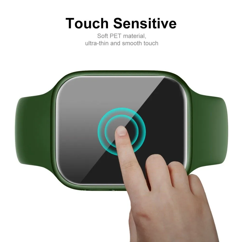 ENKAY Apple Watch (45mm) TPU cover with screen protector - White