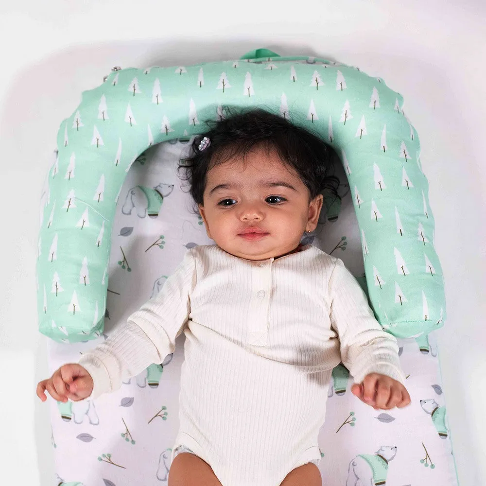 Green Arctic Foldable Baby Bed