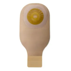 Hollister 8599 Premier 1-Piece Drainable Ostomy Pouch Convex Flextend Barrier, Lock 'N Roll Closure, Tape Beige 2" (51mm) Opening 12" (30cm) Length