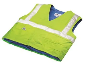 Hyperkewl Evaporative Cooling Vest (Traffic Safety Ansi Class Ii-Compliant) Hi-Viz Lime 2Xl To 3Xl 10 Per Case