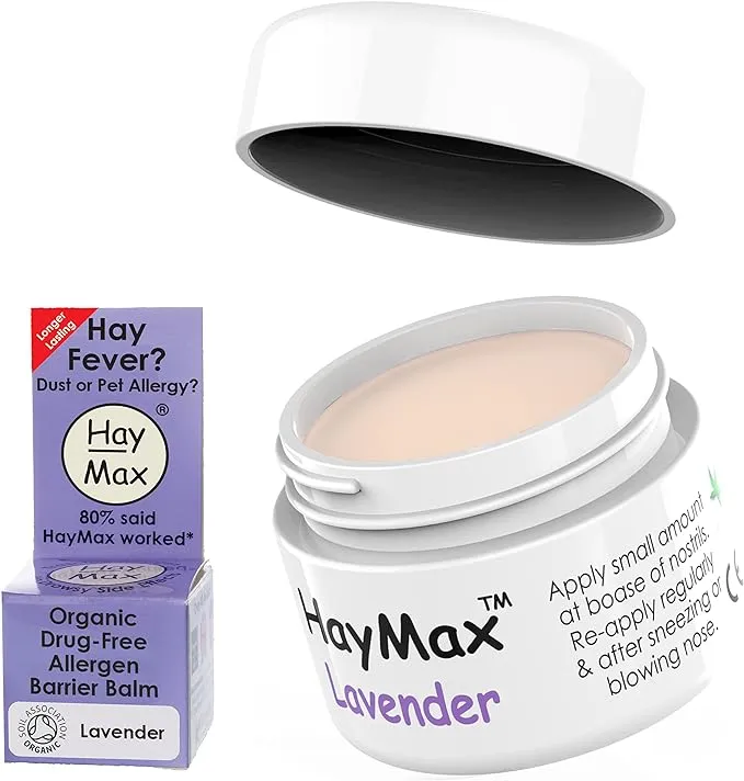 Junior Allergen Barrier Balm in Lavender is an organic, natural, and non-drowsy solution for allergy relief. It effectively blocks pollen, dust, and other allergen particles. Suitable for adults, kids, and pregnant women.