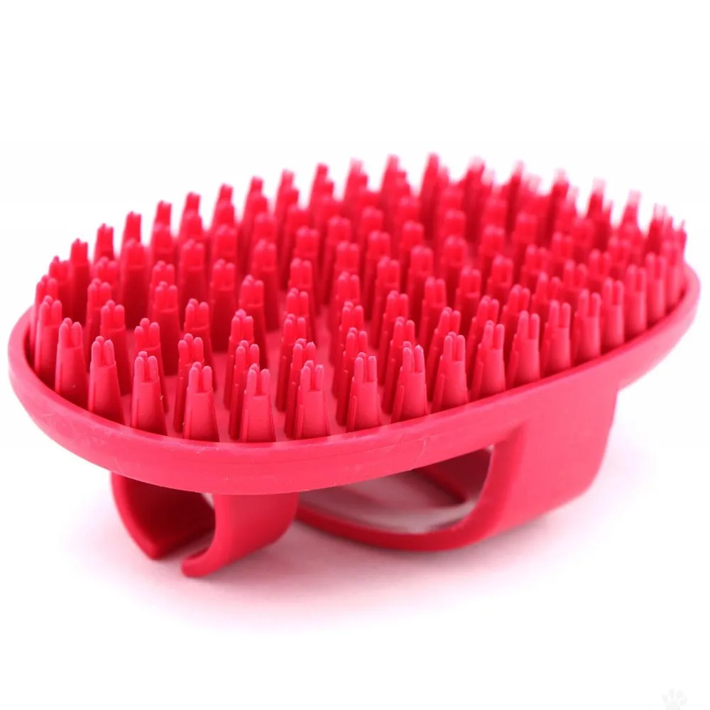 Le Salon Essentials Dog Rubber Grooming Brush With Loop Handle