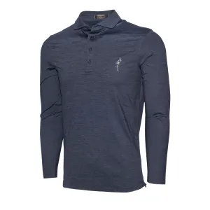 Long Sleeve Melange Ice Nylon Sun Shirt- Ghost  Tree