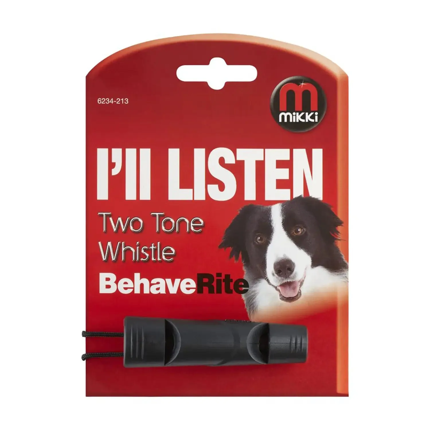 Mikki Two Tone Whistle Low High Pitch Dog Training Aid Pocket Clip