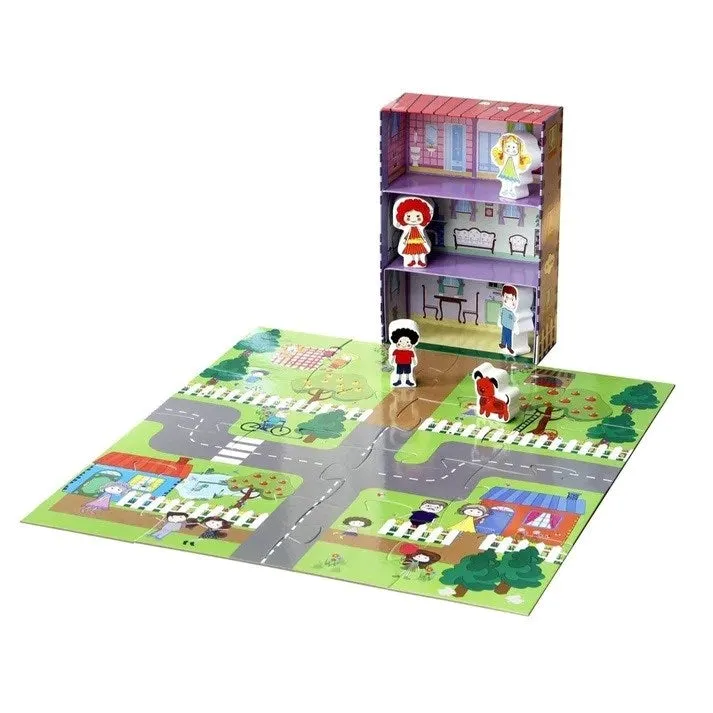 My Little Village Home Book and Puzzle