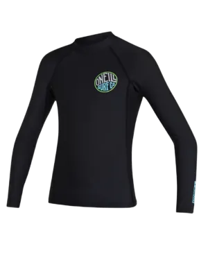 O'Neill Boys Reactor UV LS Rash Vest - Black - 2023