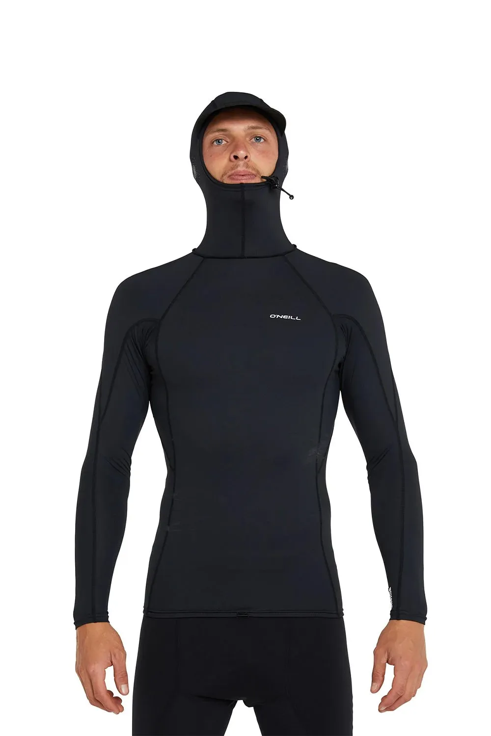 O'Neill Mens Psycho Hooded UV Long Sleeve Rash Vest