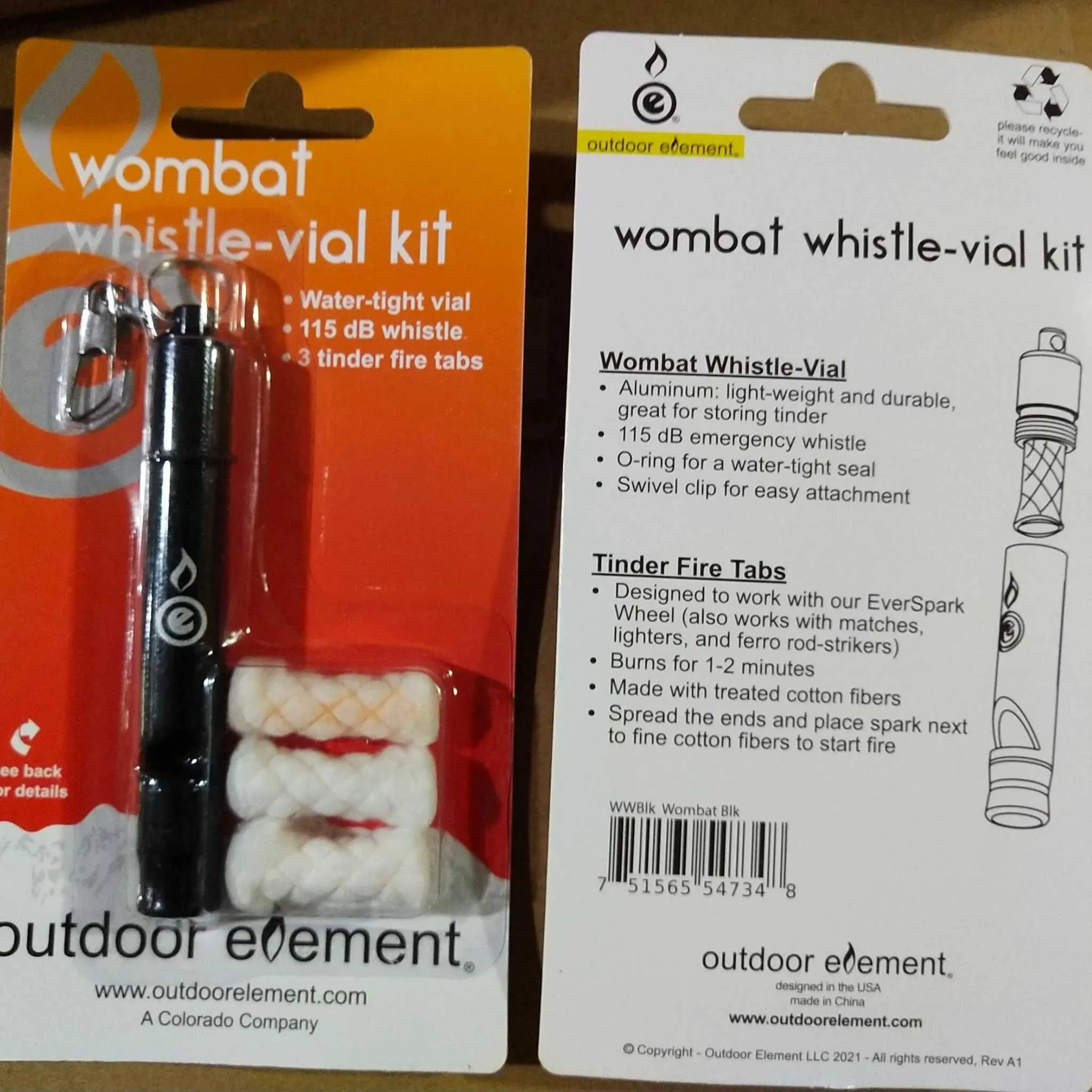 Outdoor Element Wombat Whistle II Kit