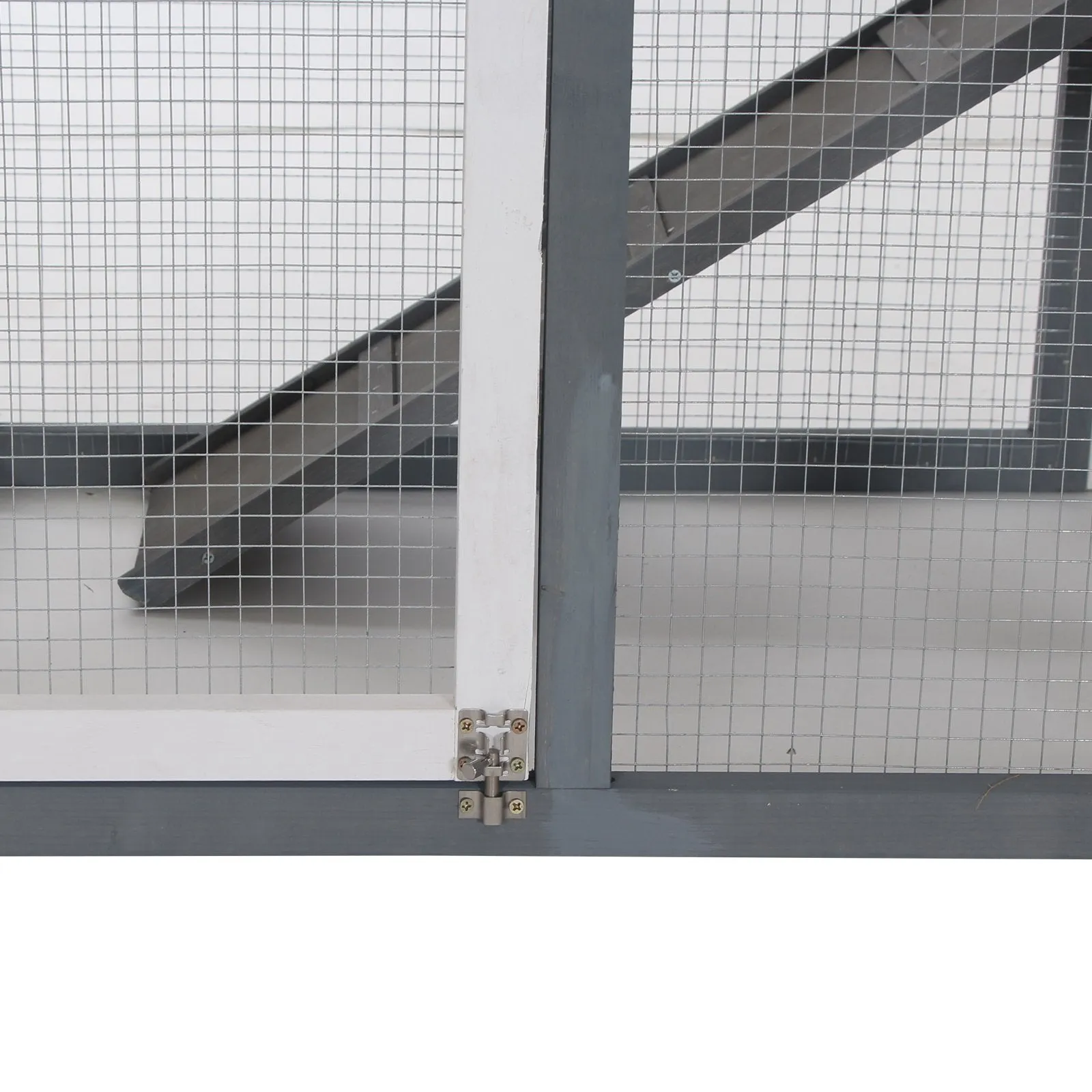 PawHut 2 Tier Wooden Rabbit Hutch