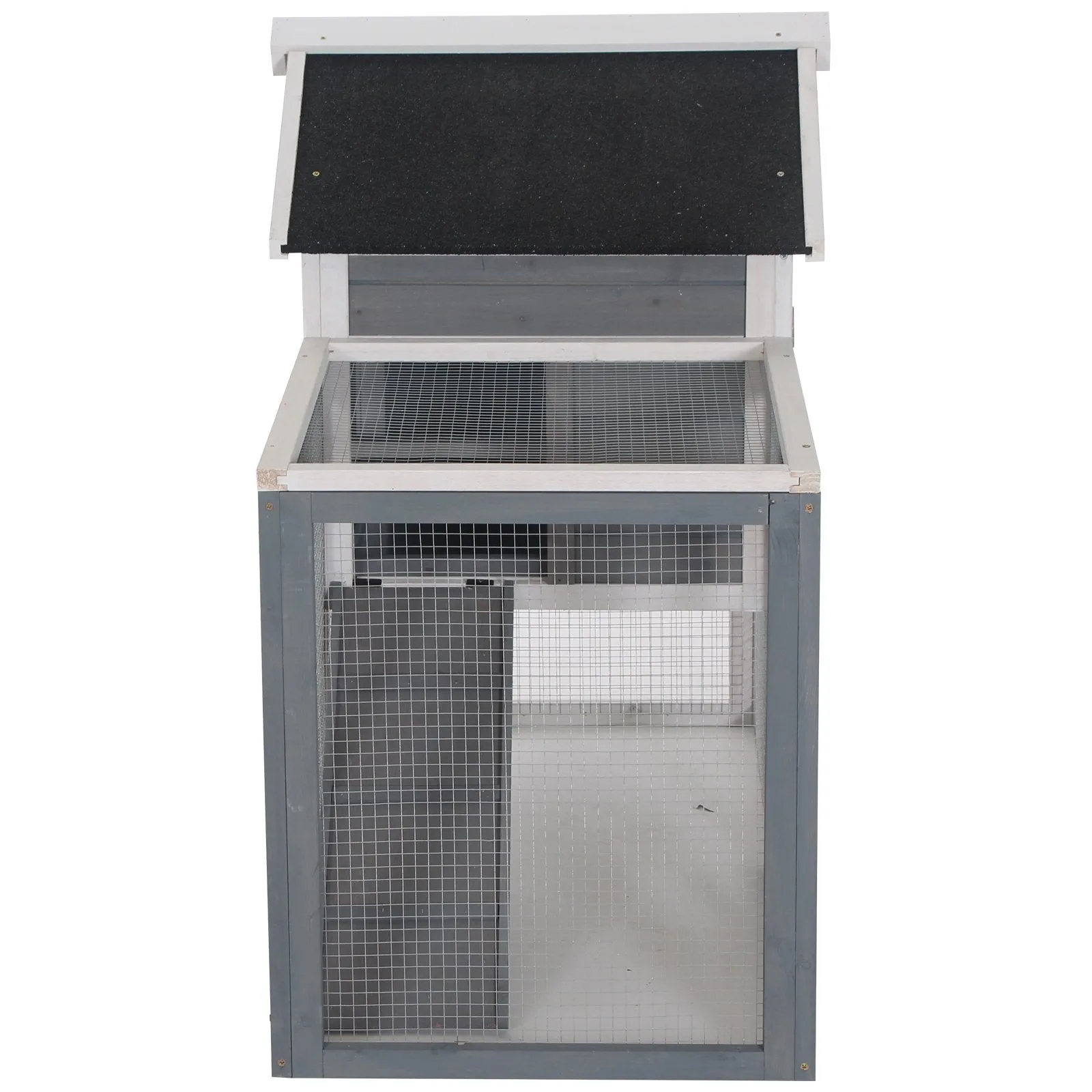 PawHut 2 Tier Wooden Rabbit Hutch