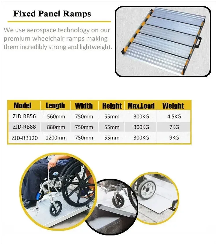 Portable Folding Wheelchair Ramp - Durable Access for Stroke Survivors