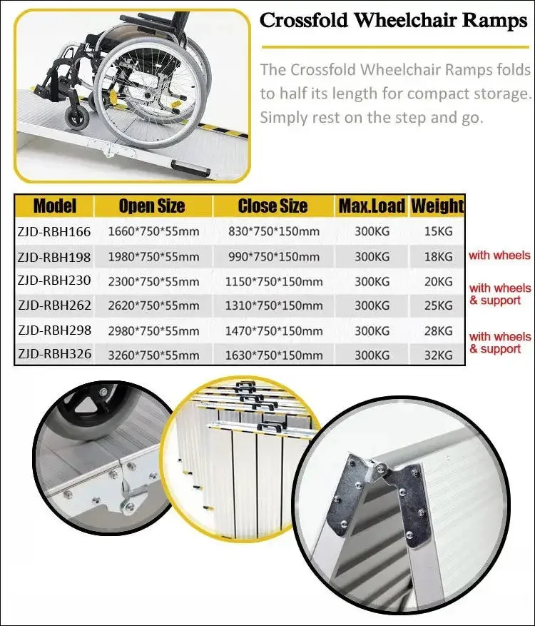Portable Folding Wheelchair Ramp - Durable Access for Stroke Survivors