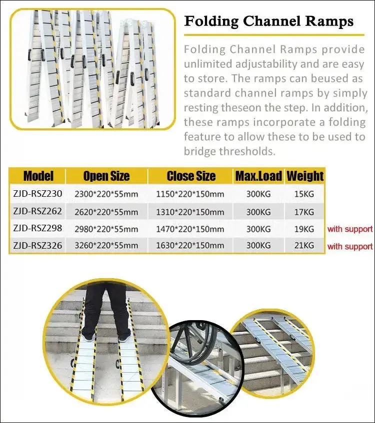 Portable Folding Wheelchair Ramp - Durable Access for Stroke Survivors