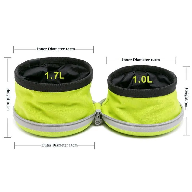 Portable Pet Bowls - Collapsible Food and Water Bowls