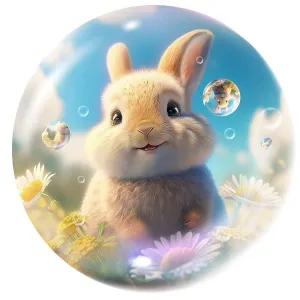 Puzz Wooden Puzzle Bubblezz For Children  3 - Rabbit