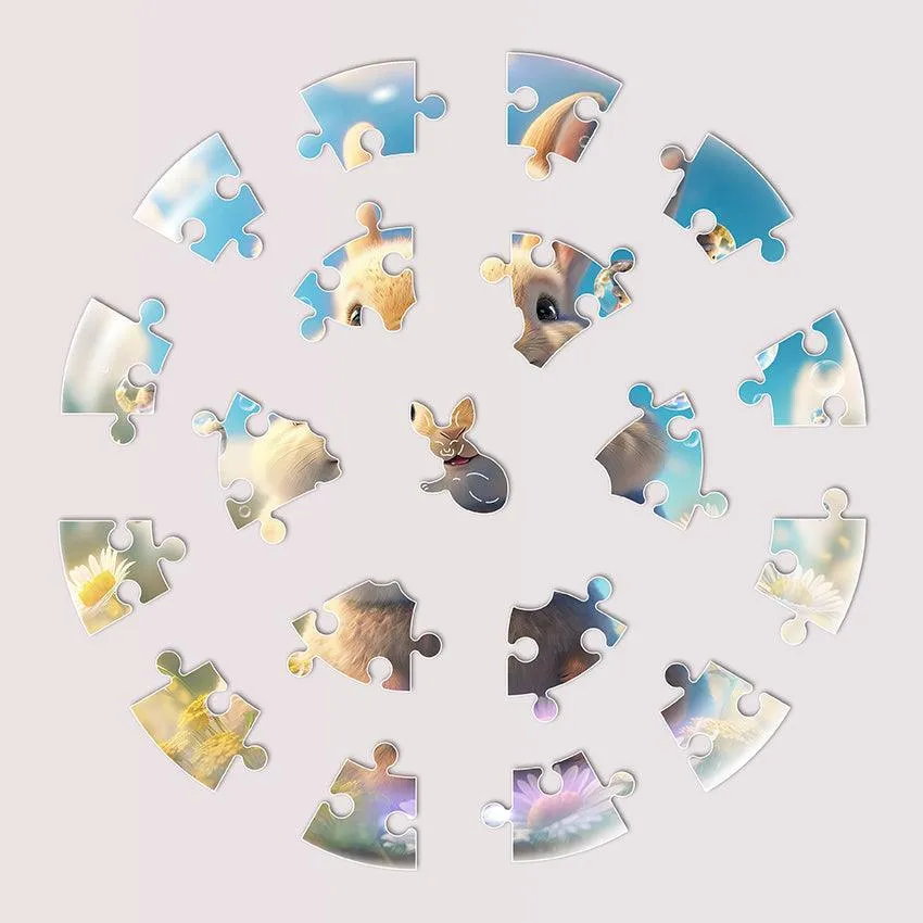 Puzz Wooden Puzzle Bubblezz For Children  3 - Rabbit