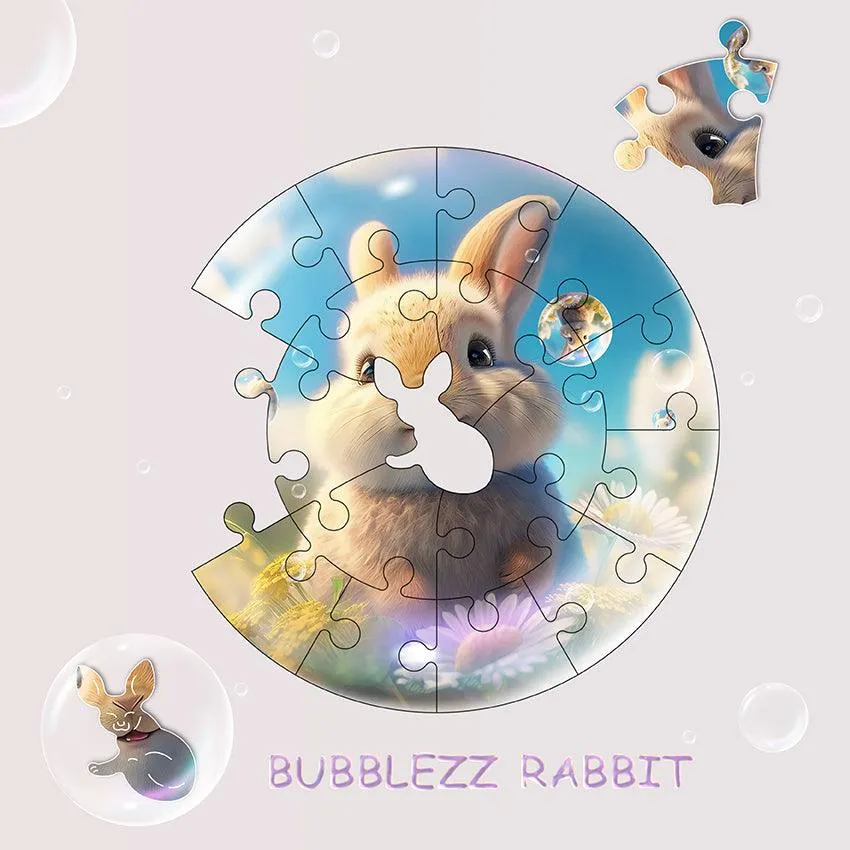 Puzz Wooden Puzzle Bubblezz For Children  3 - Rabbit